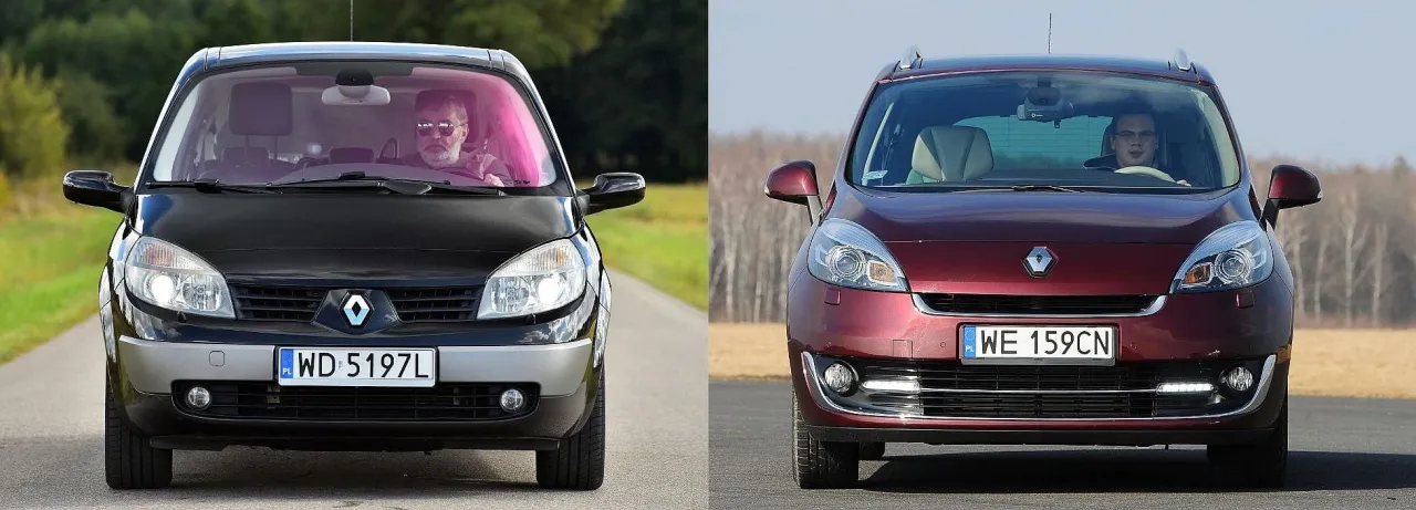 Renault Sc&eacute;nic generacje por&oacute;wnanie