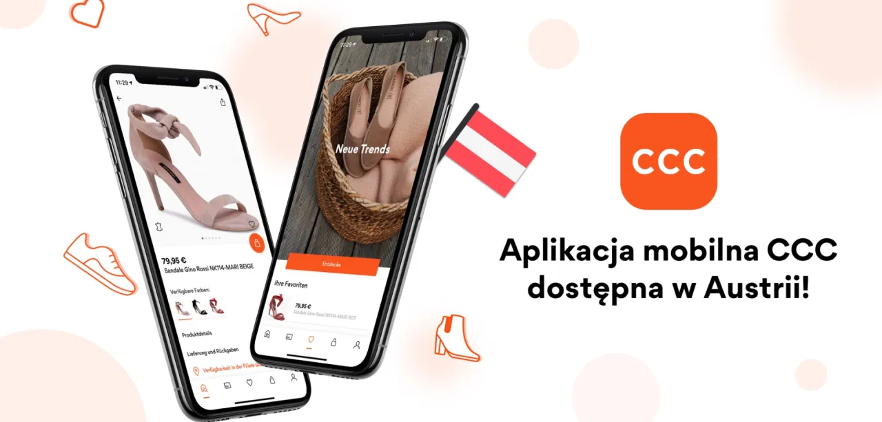 strona internetowa CCC promocje, aplikacja mobilna CCC, newsletter CCC