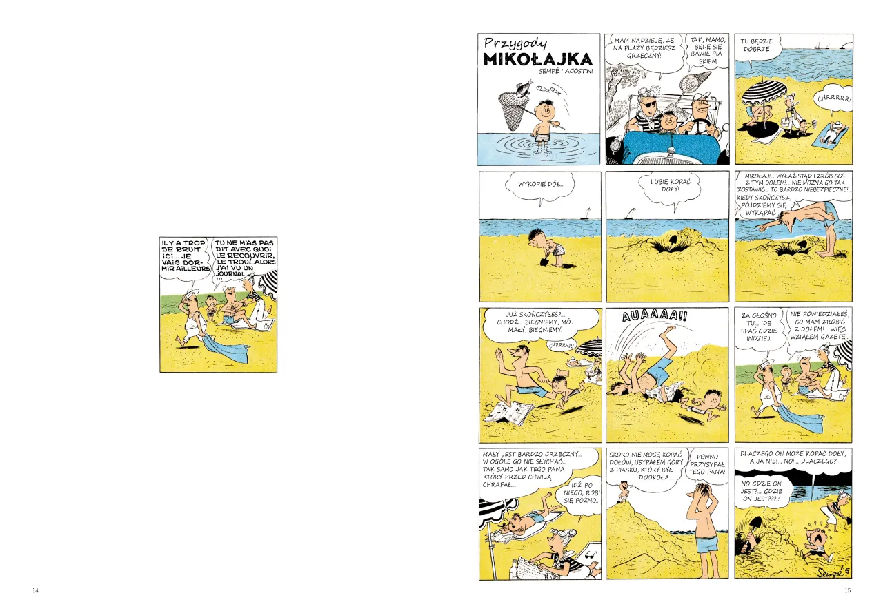 dzieci rysujące komiks o Mikołajku