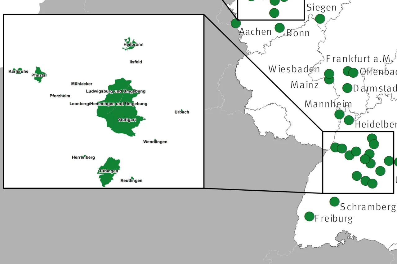 Mapa stref ekologicznych Niemcy Umweltzone