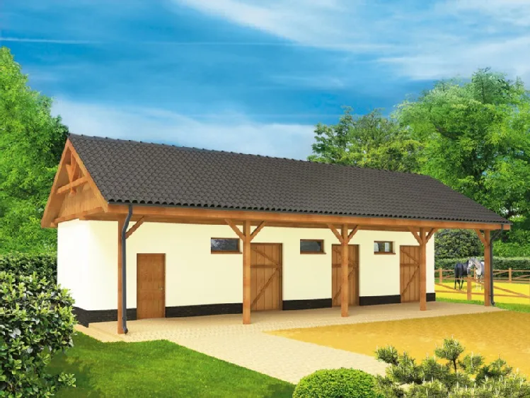 Nowoczesna stajnia w Polsce, wybieg dla koni