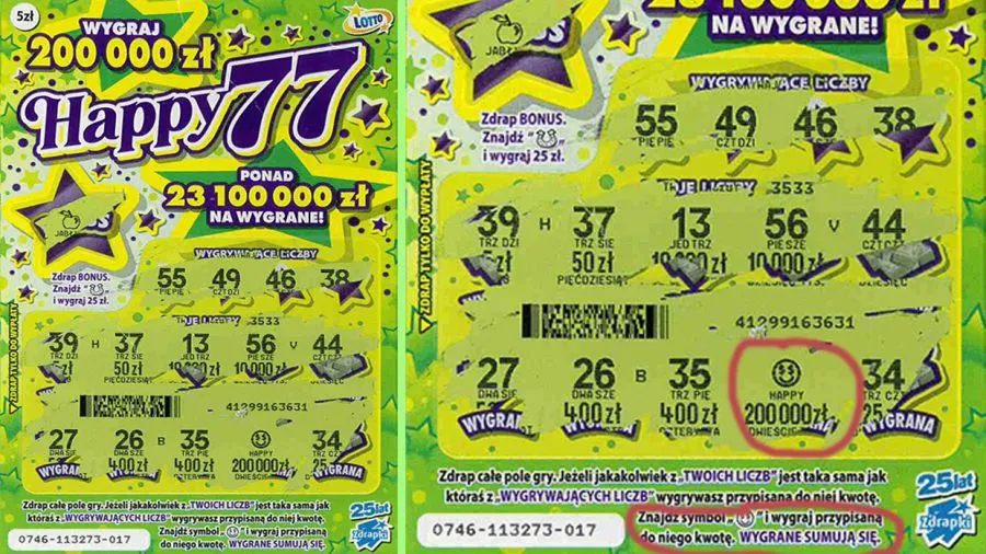 Zdrapka z wygraną i pieniądze