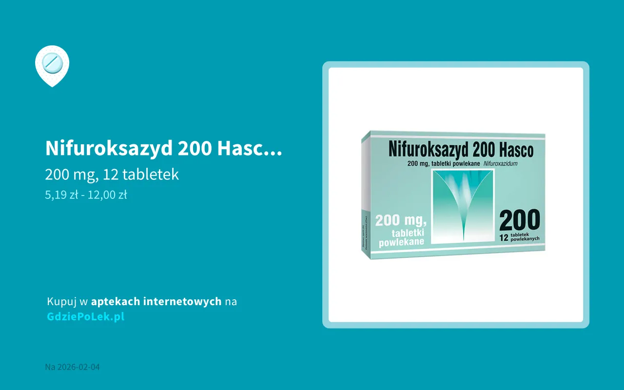 Opakowania nifuroksazydu bez recepty