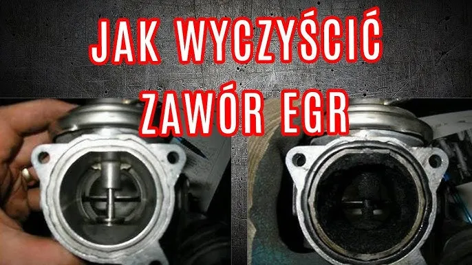 czyszczenie zaworu egr przed i po