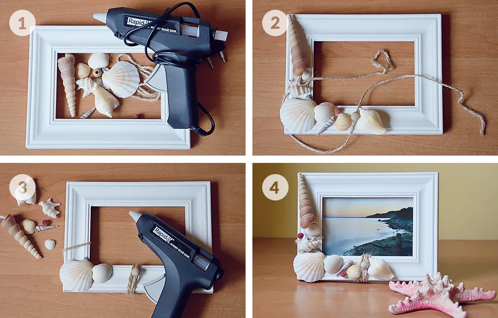 różne ramki na zdjęcia diy materiały