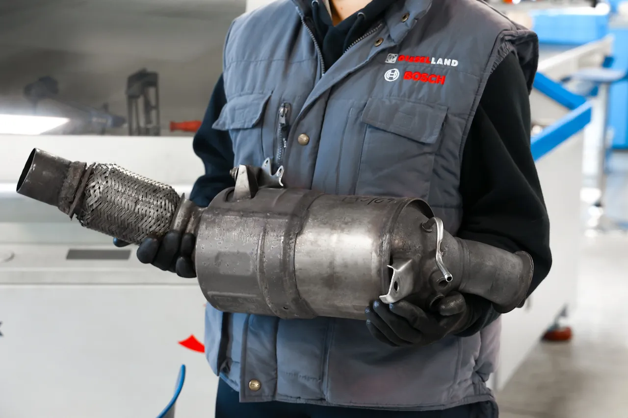 proces wypalania filtra DPF