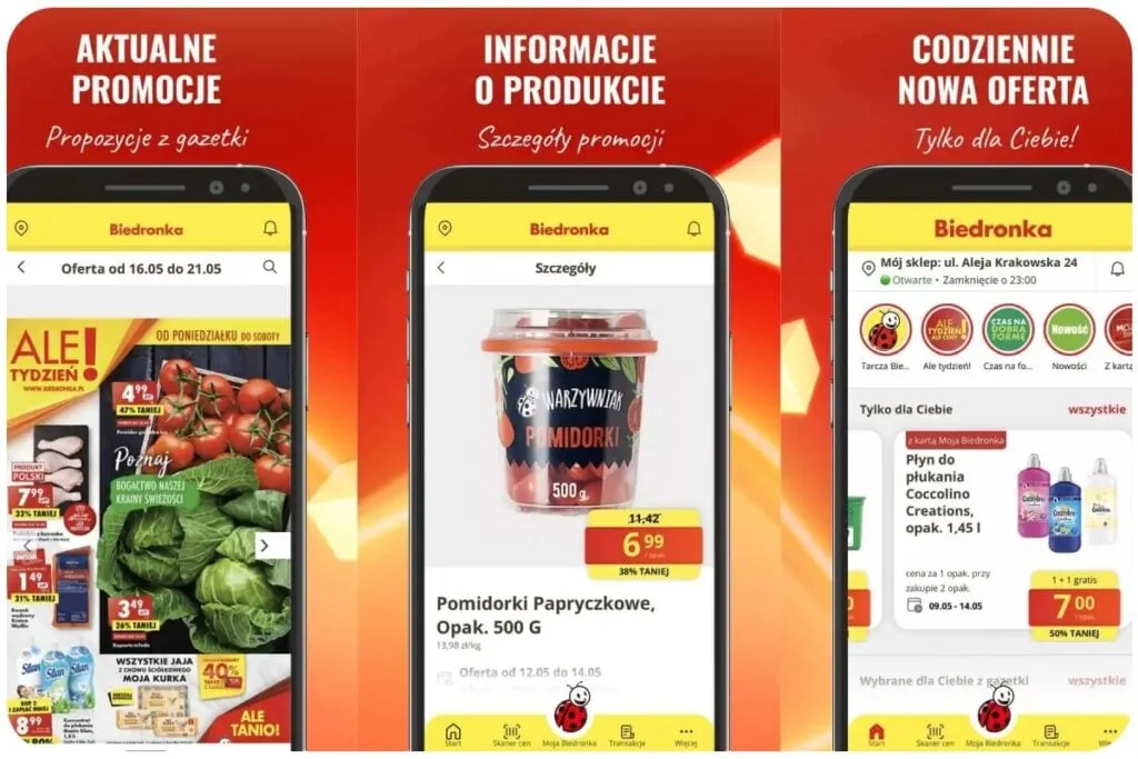 Aplikacja Biedronka łączenie z kartą fizyczną