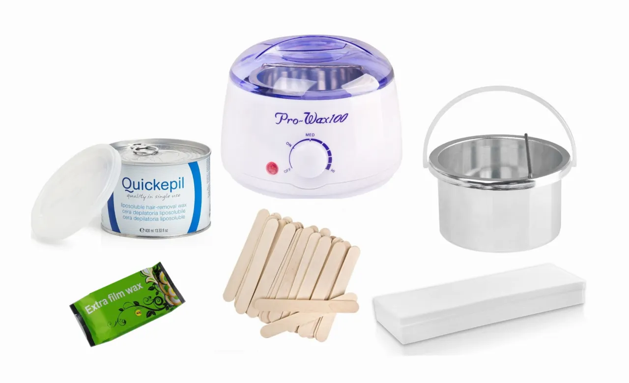 depilacja woskiem w domu zestaw