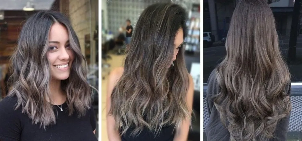 balayage chłodne refleksy