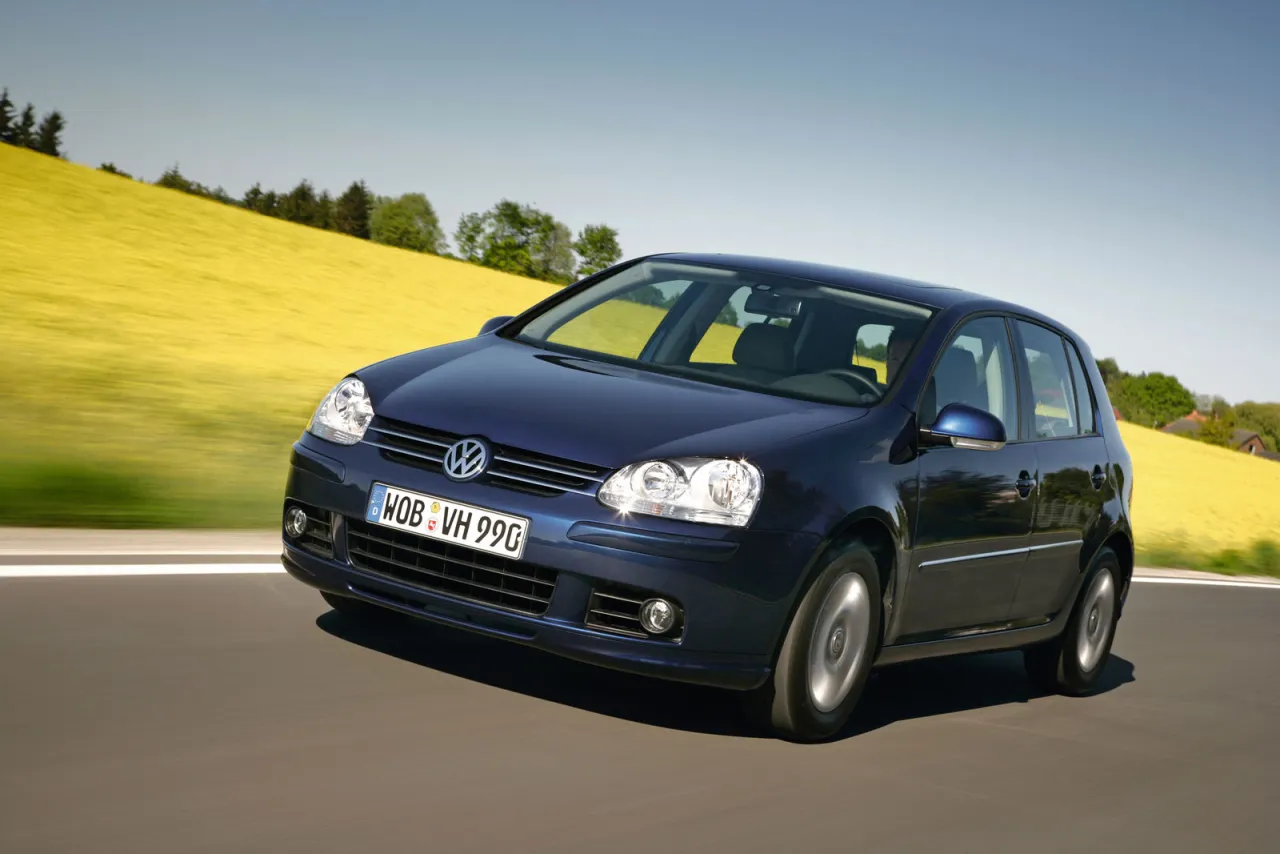 Volkswagen Golf 5 on road
