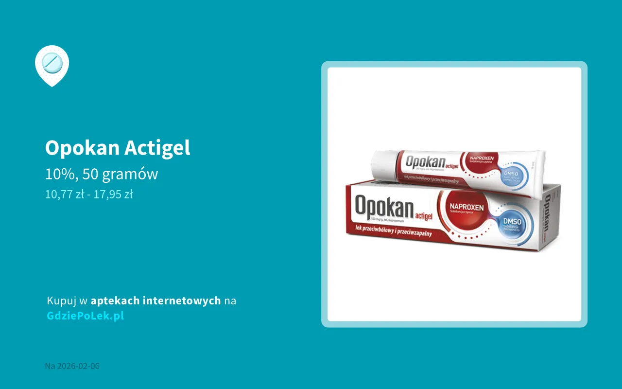 Opokan opakowania tabletki żel