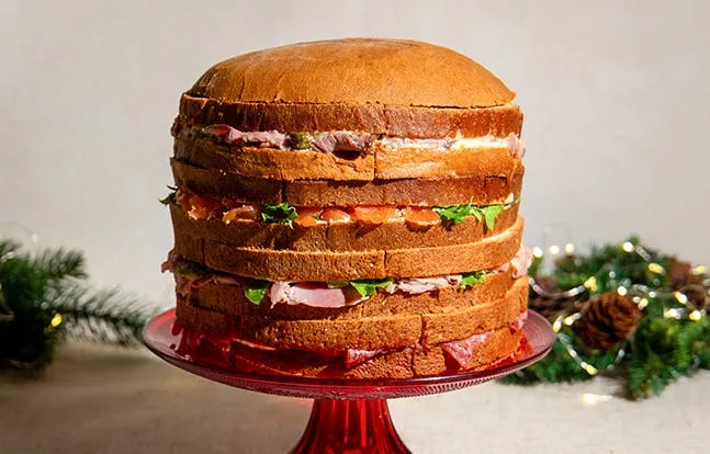 panettone gastronomico farcito a strati