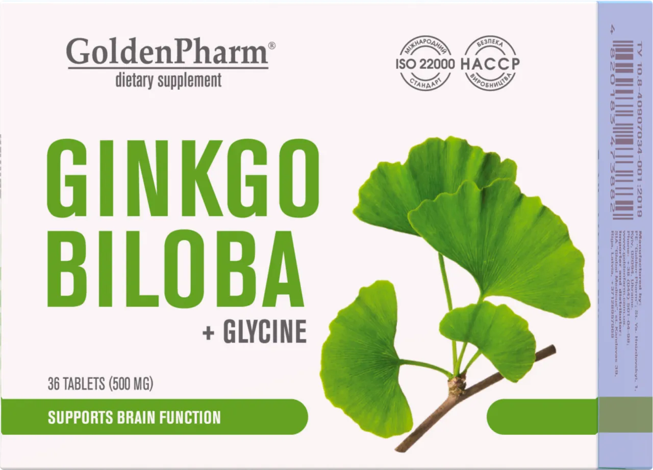 Ginkgo Biloba liście i preparaty