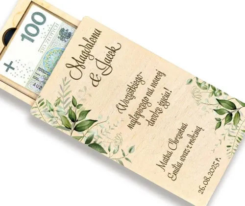 prezent świadek koperta pieniądze wesele