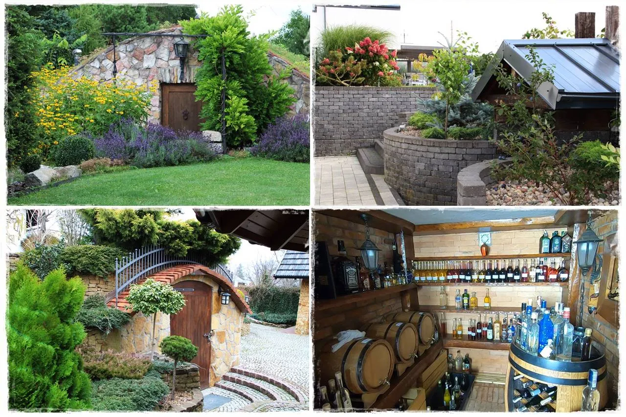 Aranżacja wnętrza ziemianki zielony dach