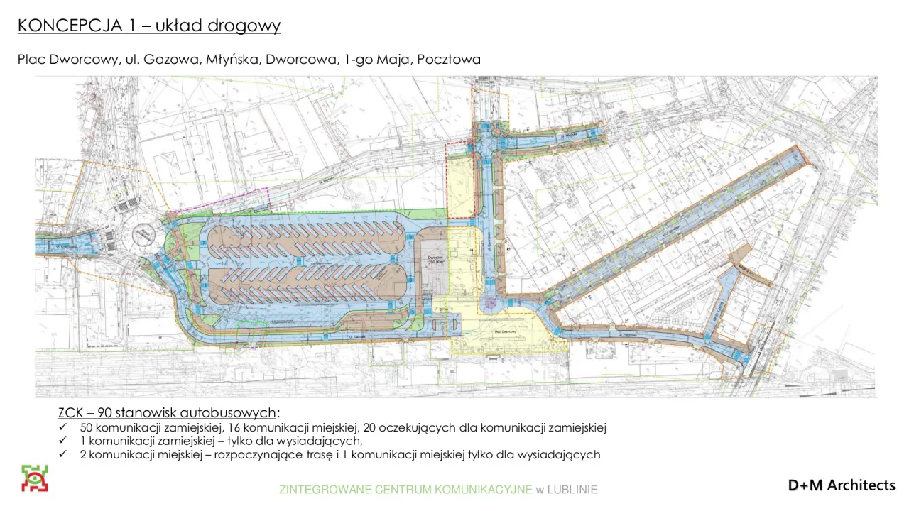 Dworzec Metropolitalny Lublin komunikacja miejska mapa