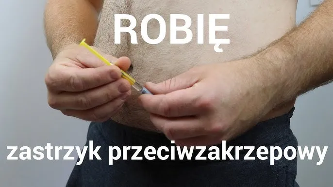 Zastrzyk przeciwzakrzepowy w brzuch