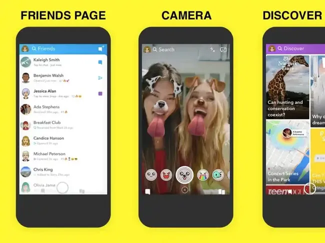 Por&oacute;wnanie interfejs&oacute;w aplikacji z filtrami Instagram TikTok Snapchat