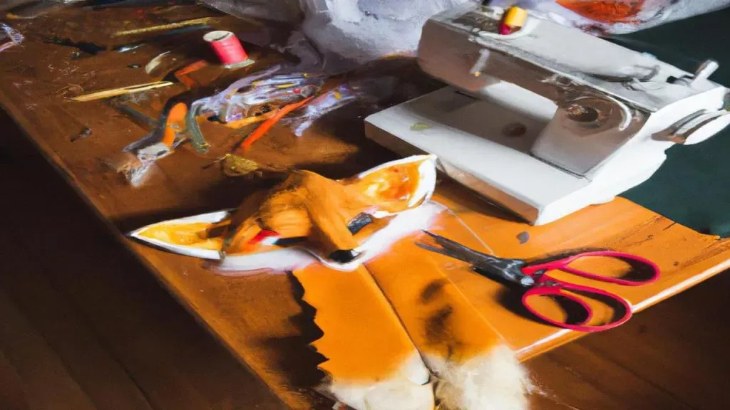 szyty strój liska dla dziecka