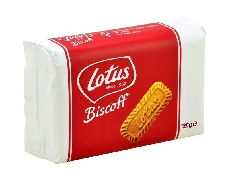 Lotus Biscoff na półce sklepowej