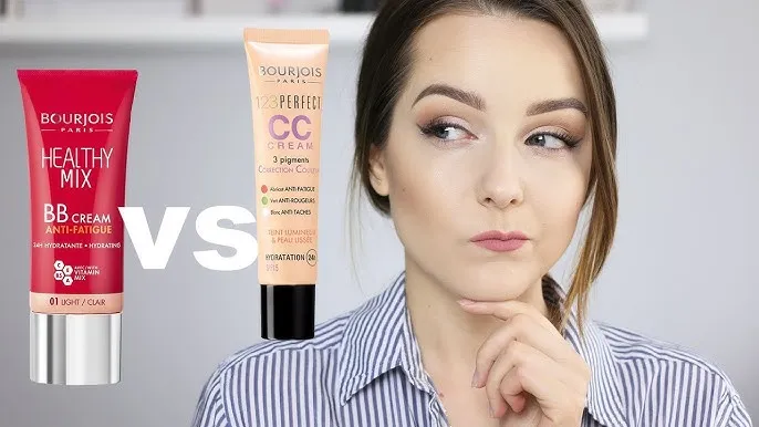 Bourjois BB vs CC swatche na sk&oacute;rze