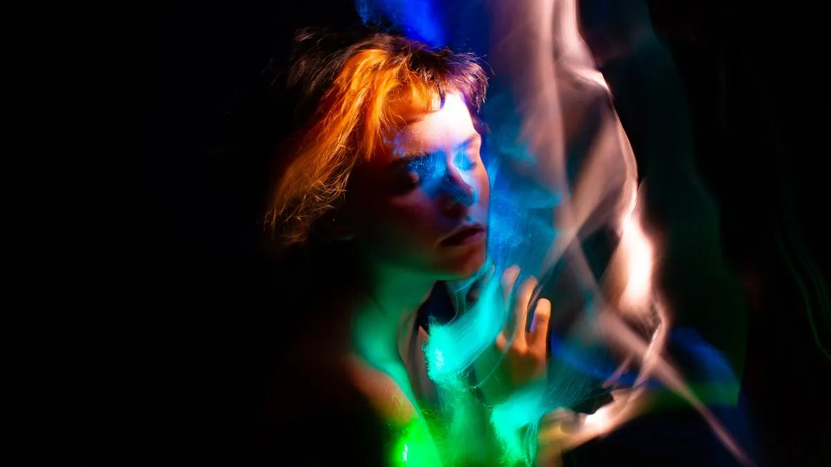 osoba w panice lęku po psychodelikach