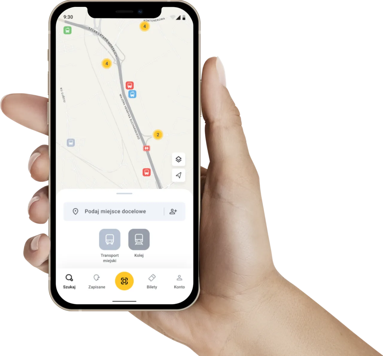system fala aplikacja mobilna ekran