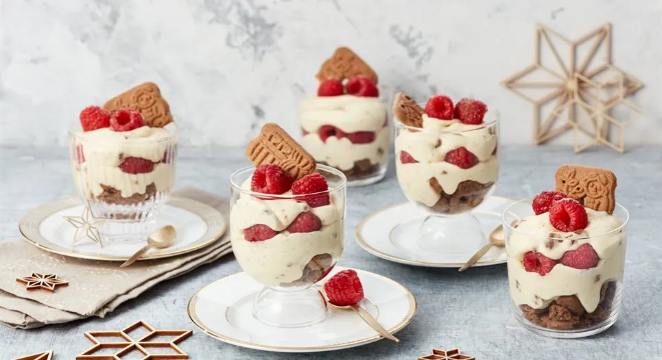 Spekulatius Himbeer Dessert Variationen