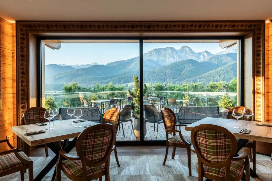 Restauracja Giewont Kościelisko wnętrze dania