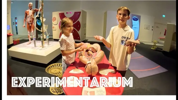 dziecko przeprowadzające eksperyment naukowy w interaktywnym muzeum