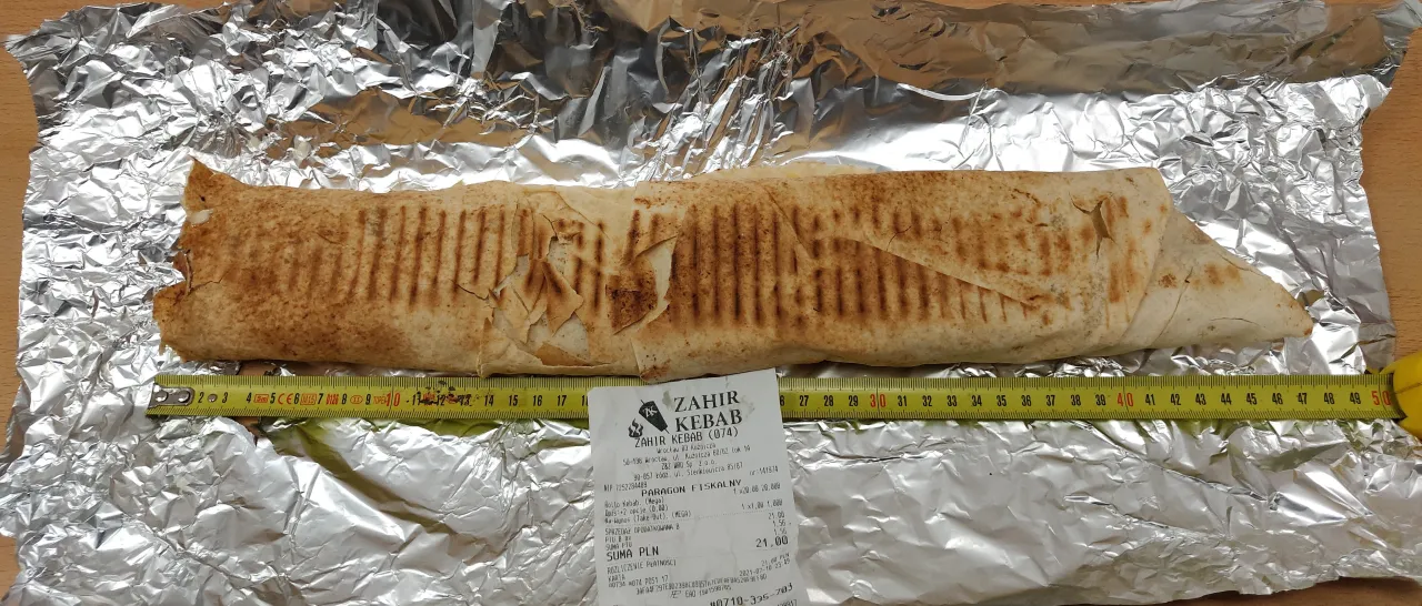 mega rollo kebab 50 cm