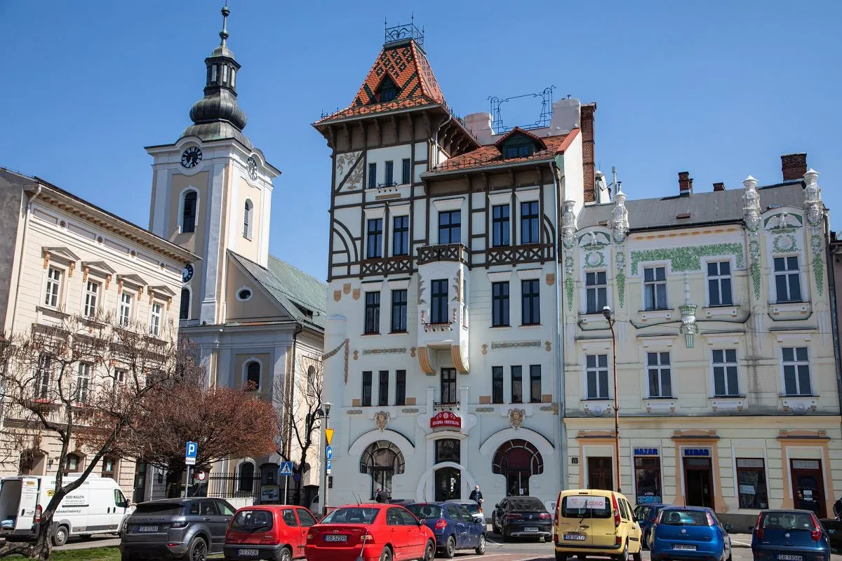 Rynek Bielsko-Biała kamienice
