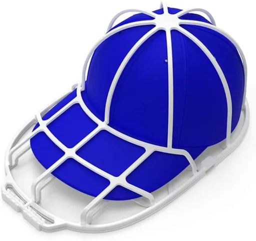 Czapka z daszkiem w stelażu do prania w pralce