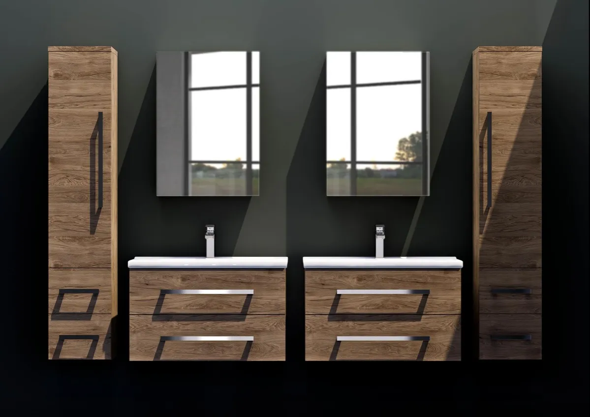 Przykłady materiałów na szafki łazienkowe