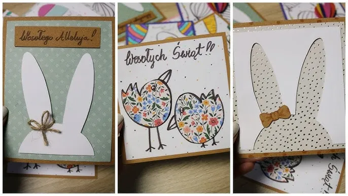 materiały do kartek wielkanocnych diy