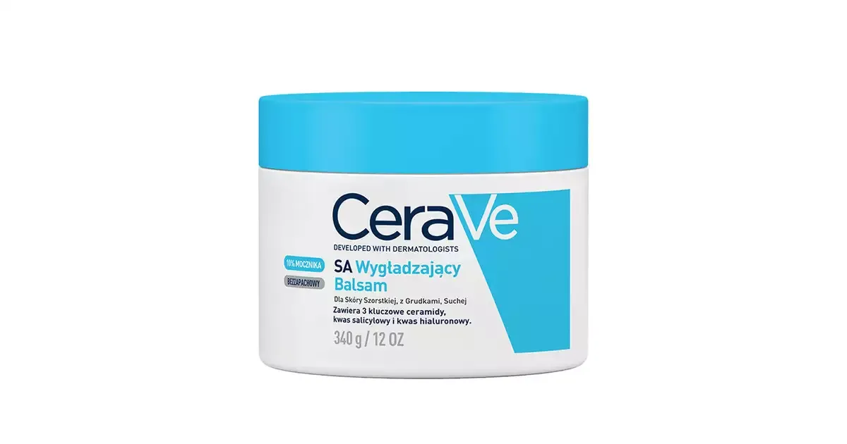 CeraVe SA Wygładzający Balsam przed i po