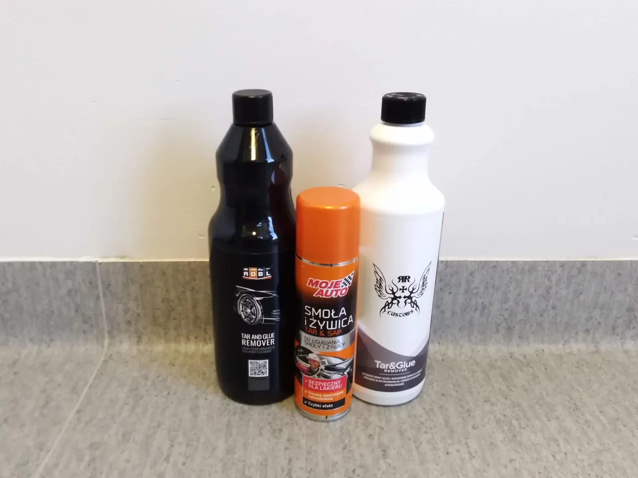 Dekontaminacja lakieru smoła żywica