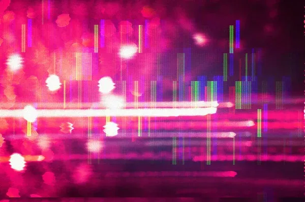 Estetyka synthwave neonowe światła