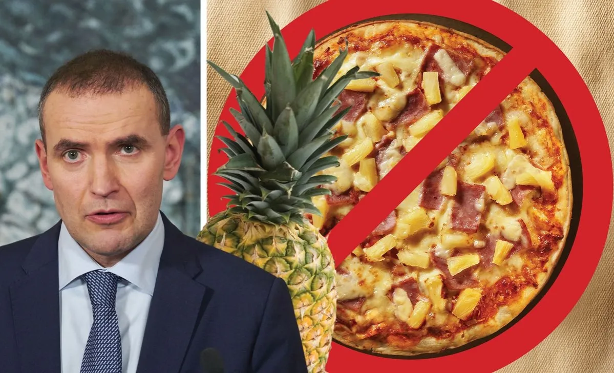 prezydent Islandii pizza ananas