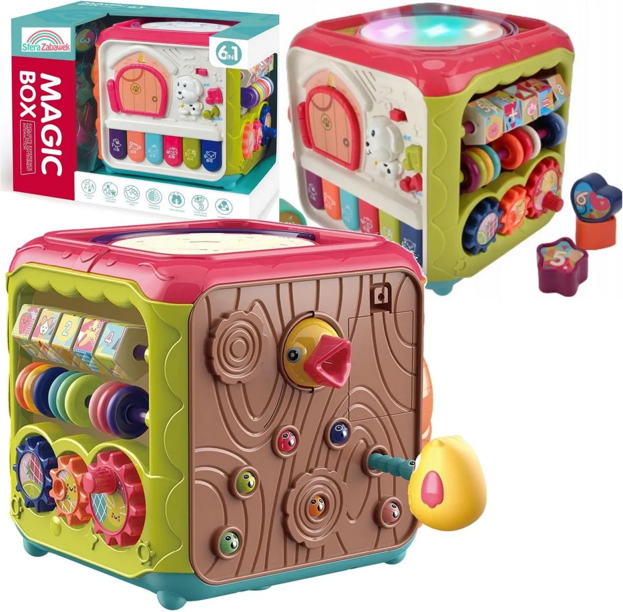 różne typy kostek sensorycznych dla dzieci w różnym wieku