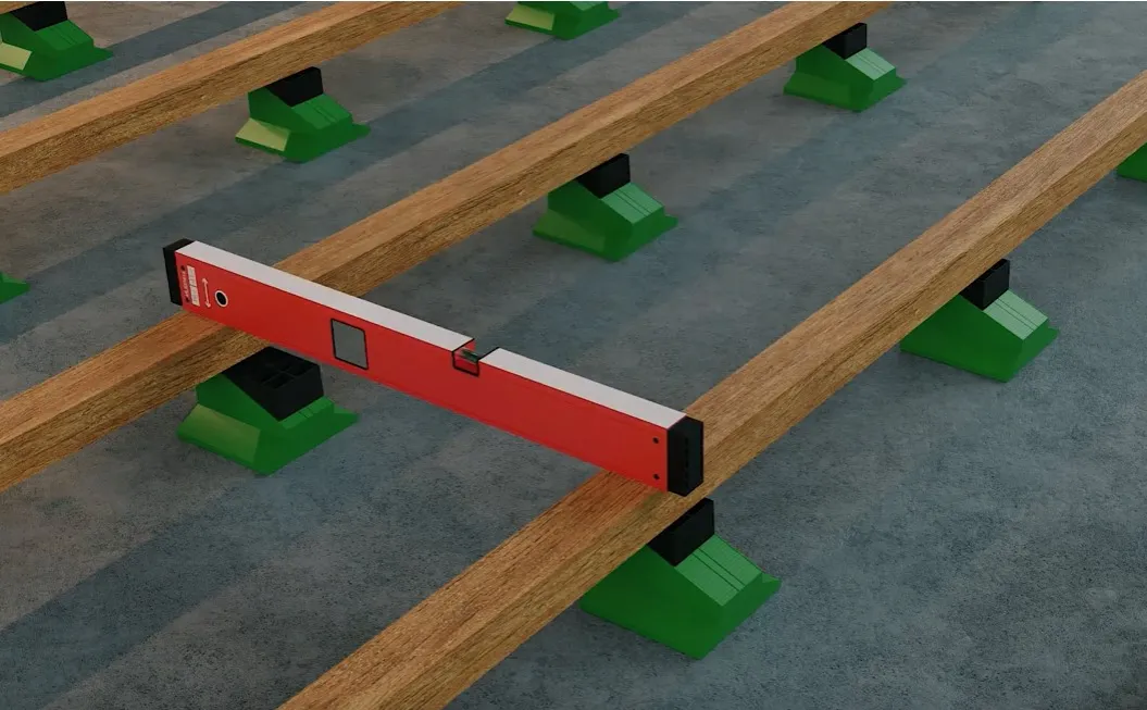 narzędzia do poziomowania legarów