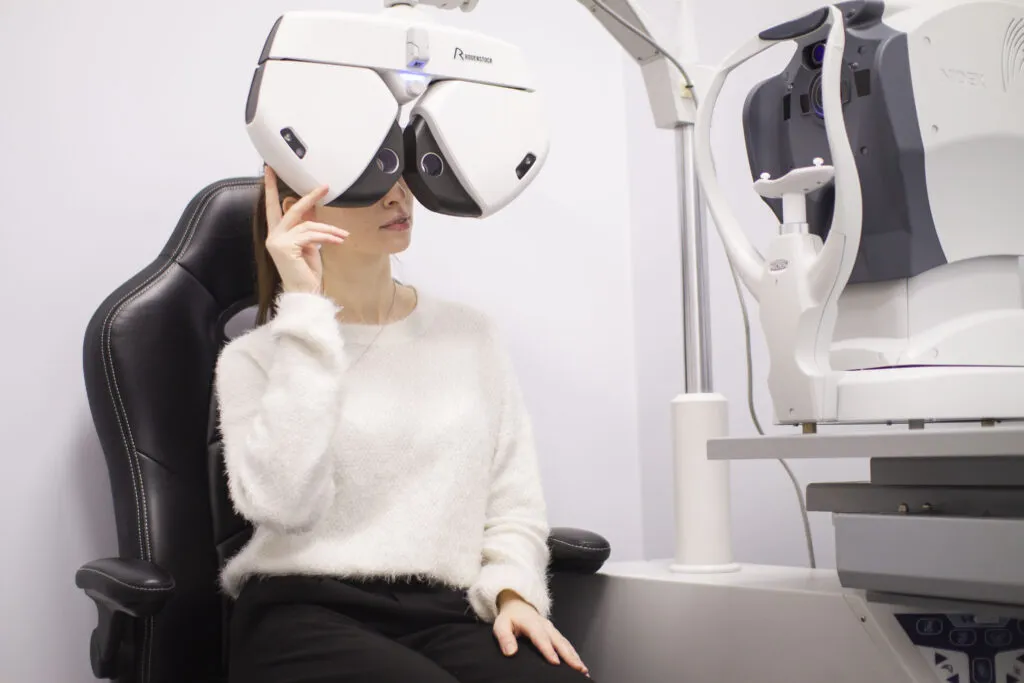 Optometrysta badanie wzroku