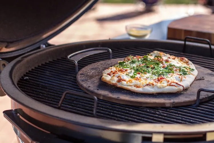 pizza stone on grill