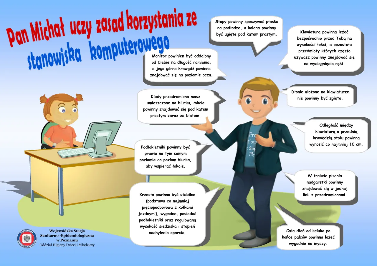 ergonomiczne stanowisko pracy ucznia