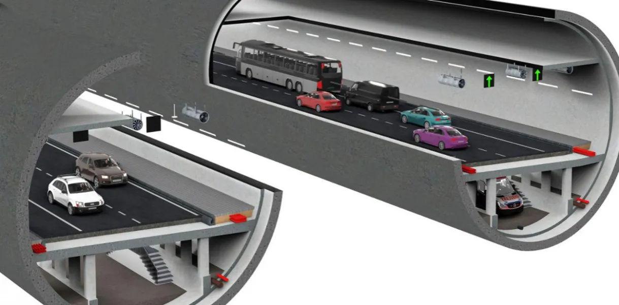 Wizualizacja tunelu pod Odrą w Policach