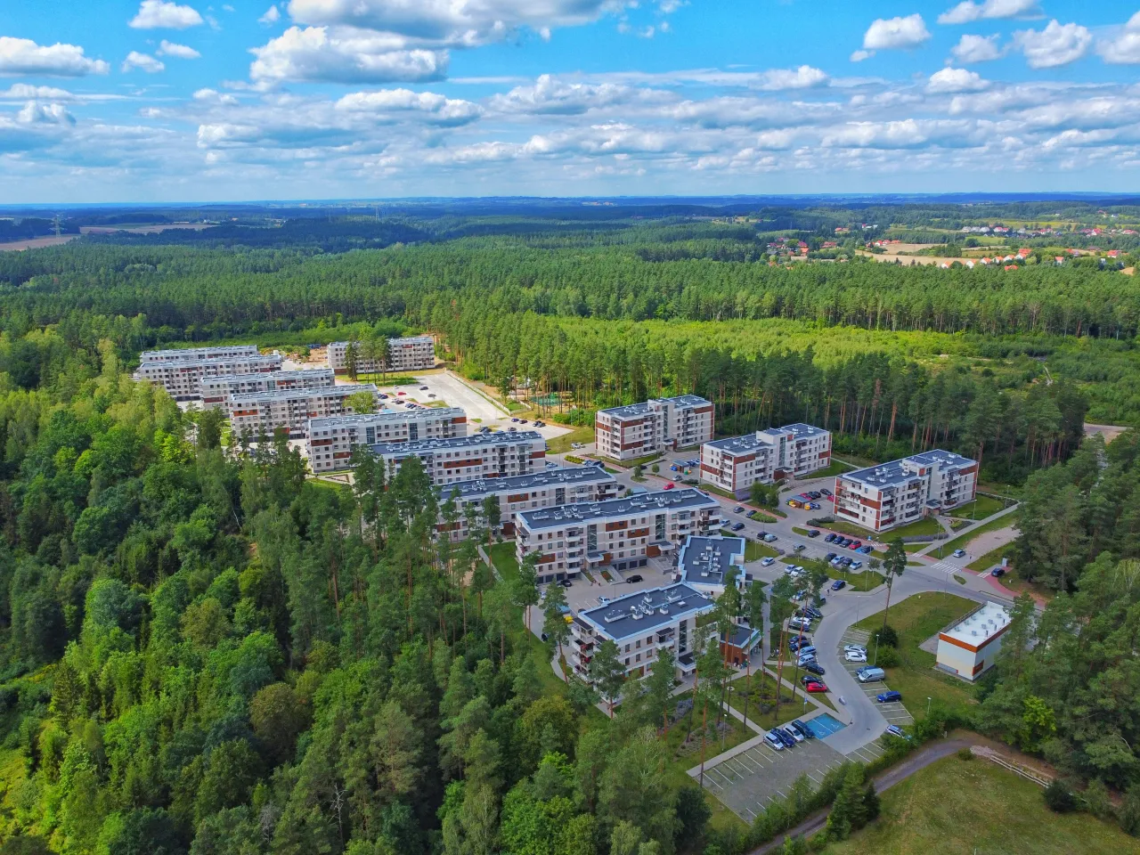 Osiedle Sterowc&oacute;w Dywity ukończone budynki