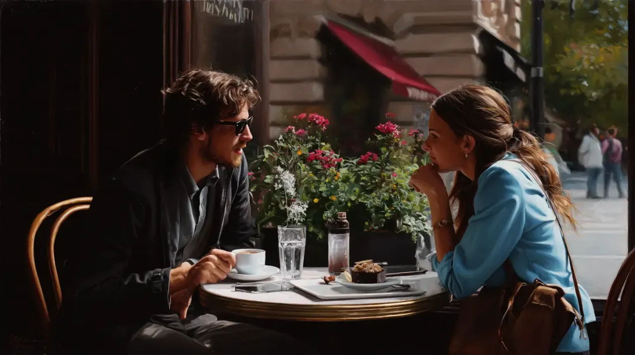 Pierwsze wrażenie randka kawiarnia