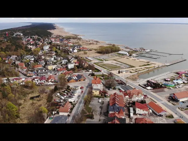 Krynica Morska panorama z lotu ptaka