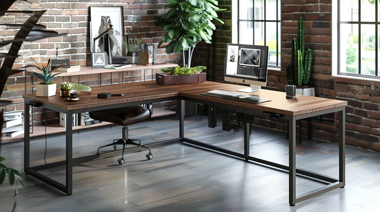 Zdjęcie Biurko narożne loft – Nowoczesny design do biura: jakie są zalety biurek