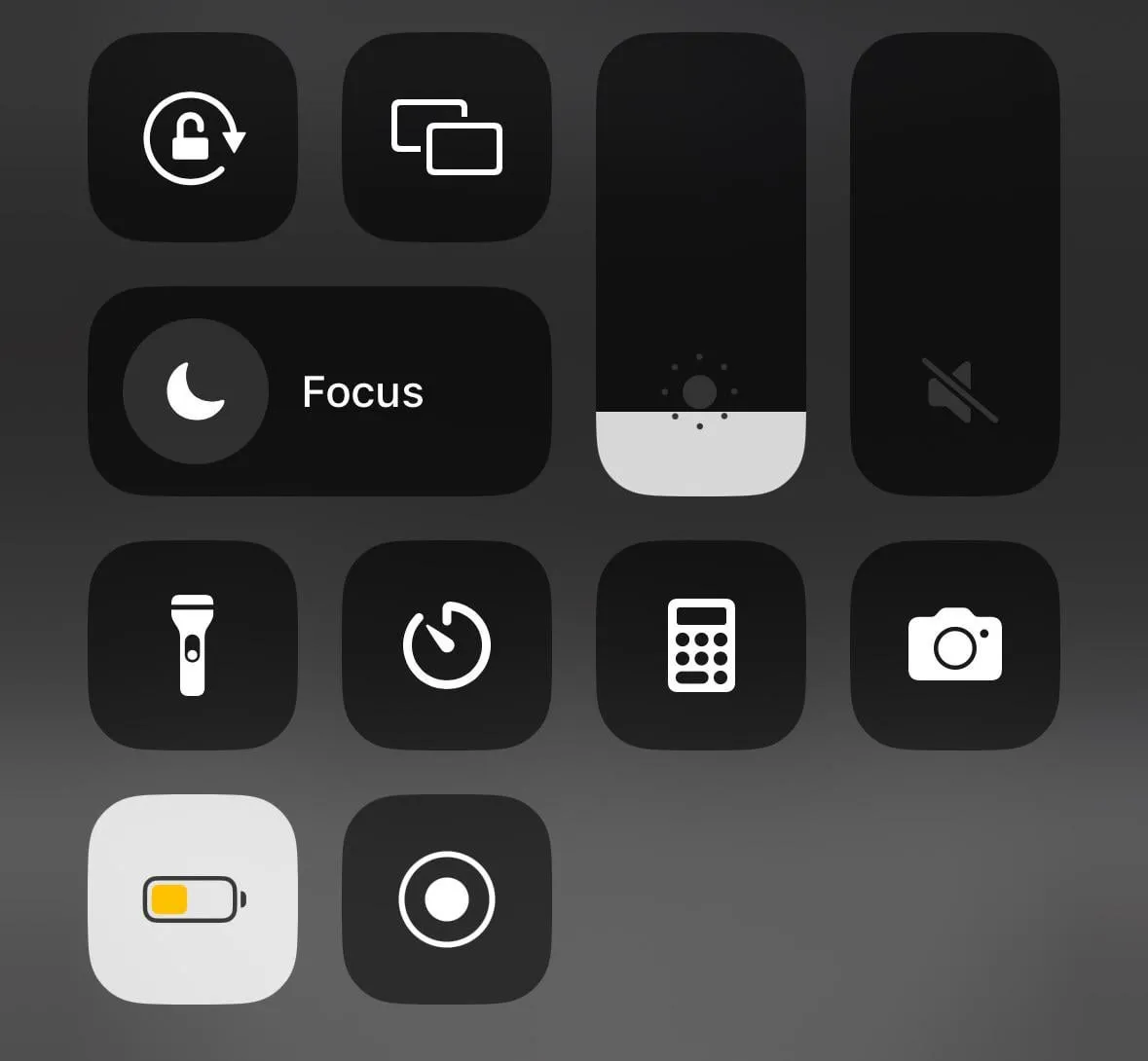 iPhone Centrum Sterowania suwak głośności